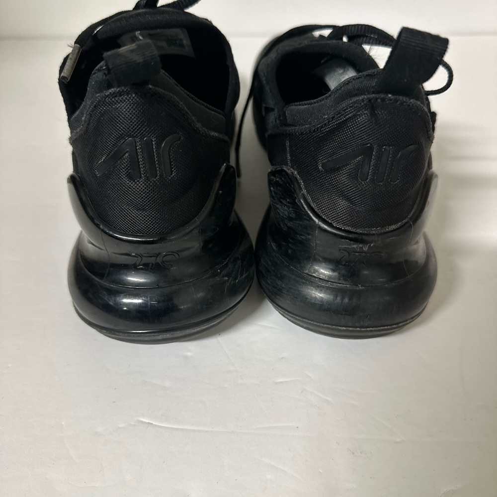 Nike Air Max 270 Triple Black Sneakers Men’s Size 8.5 - Picture 4 of 5